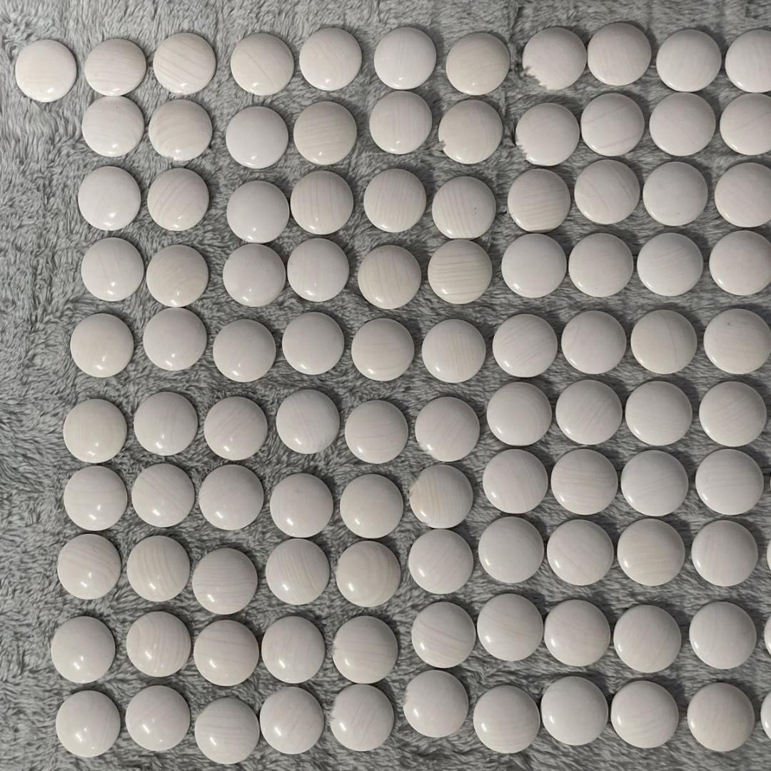 【碁笥付】蛤碁石30号 約8.2mm 那智黒石 白181個 黒182個