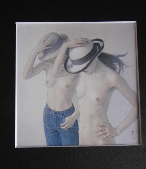 高塚省吾、【南風】、希少な額装用画集より、新品額装付、状態良好