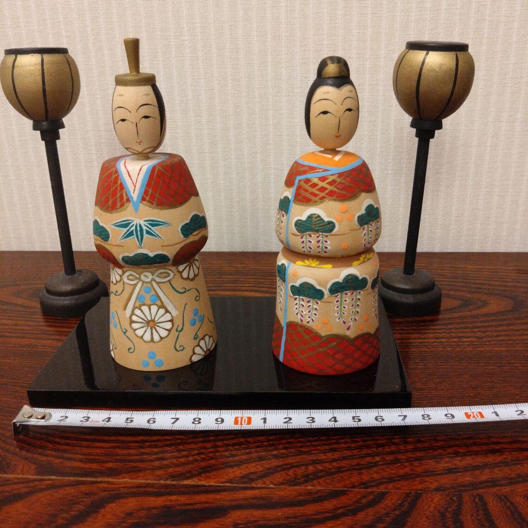 こけしの雛人形