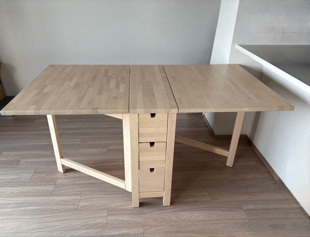 ［あむ@］IKEA NORDEN 折りたたみダイニングテーブル ノールデン