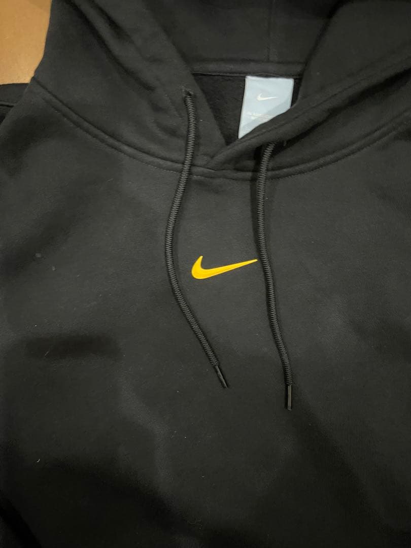 NIKE NOCTA Sセットアップ　パーカー×パンツ　ブラック × イエロー