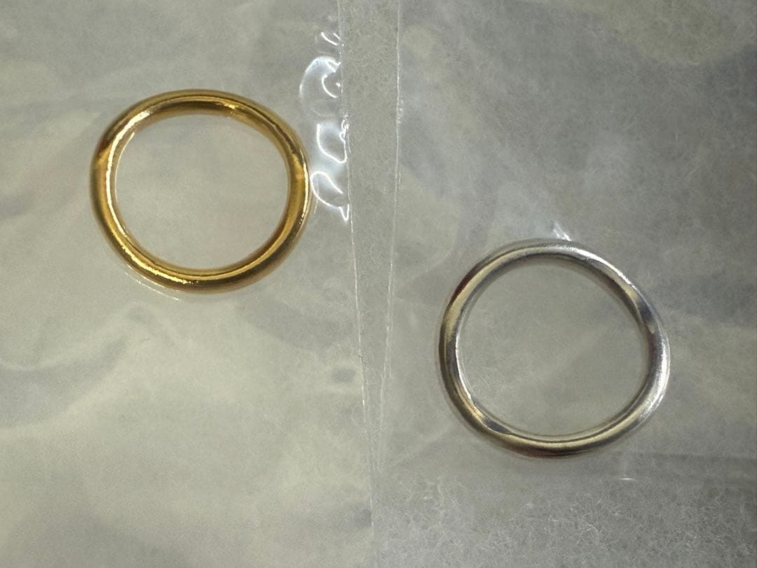 OX JEWELRY Silver Minimal Pinky Ring 2本