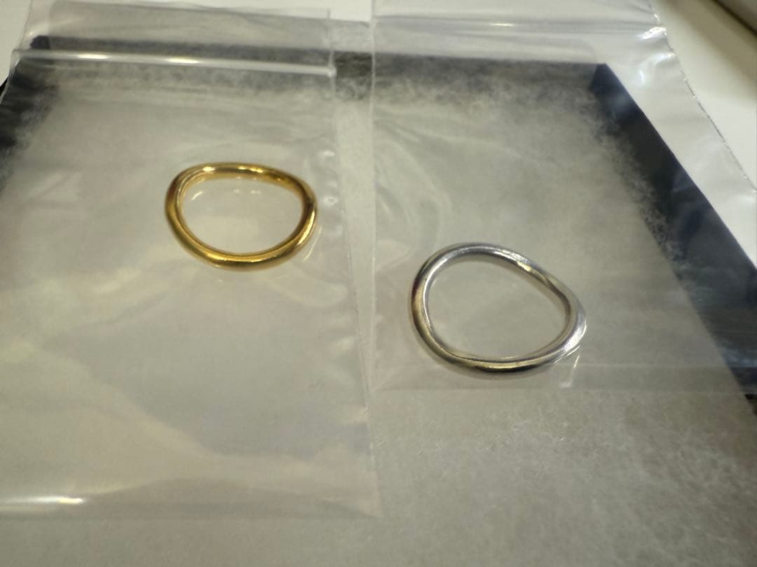 OX JEWELRY Silver Minimal Pinky Ring 2本