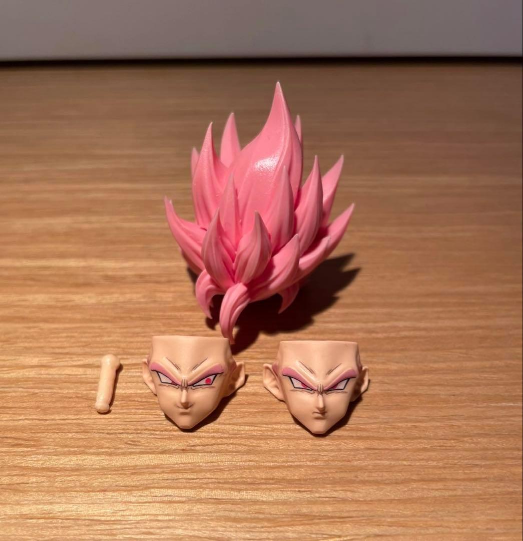 S.H.Figuarts用 ゴクウブラック　スーパーサイヤ人ロゼ　ヘッドパーツ