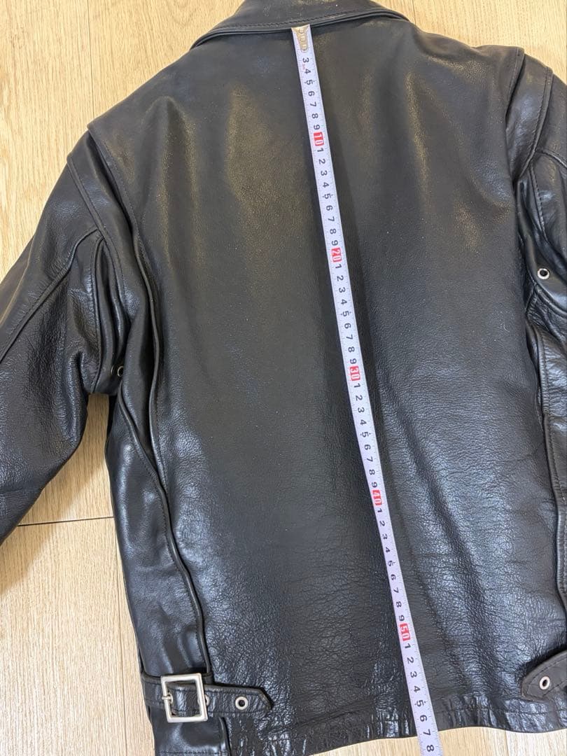 SCHOTT 642VS ライダースジャケット レザー ボアライナー付き 34黒