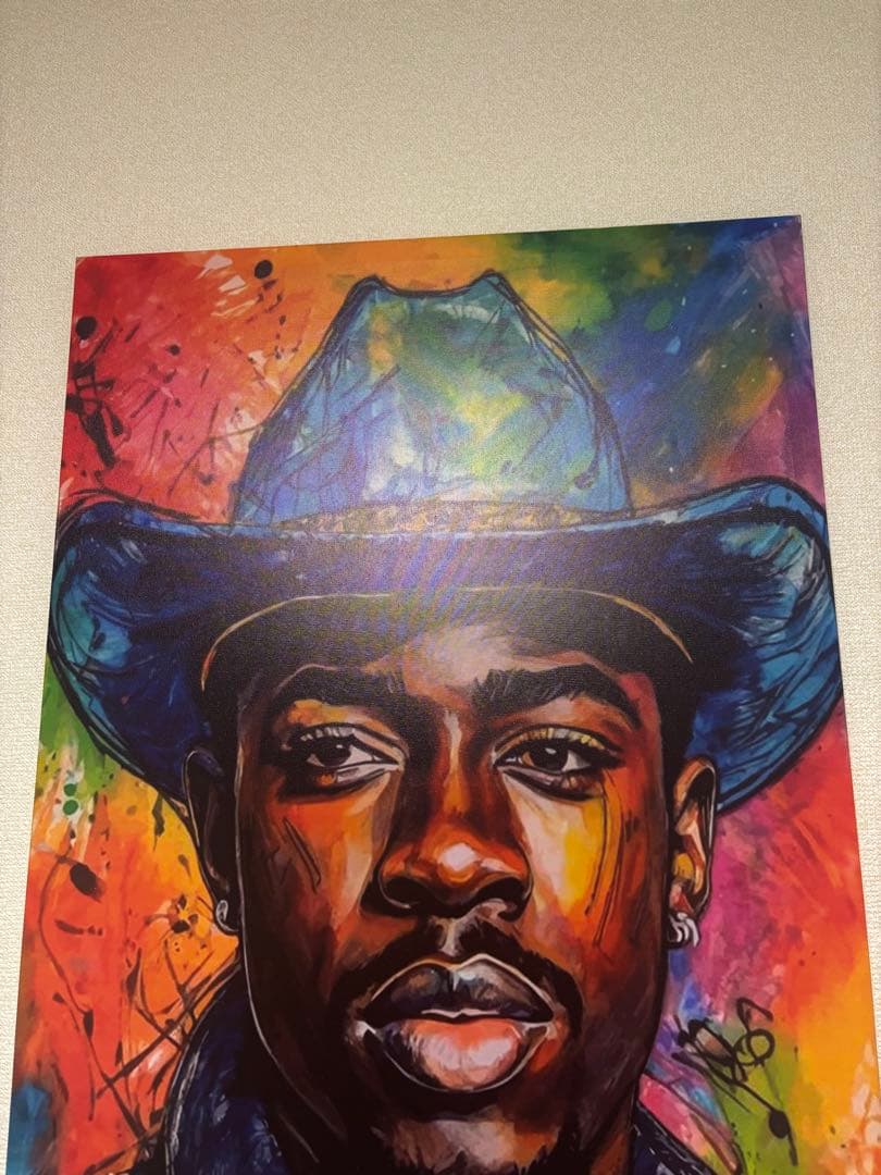 カラフルなポートレート ポスター