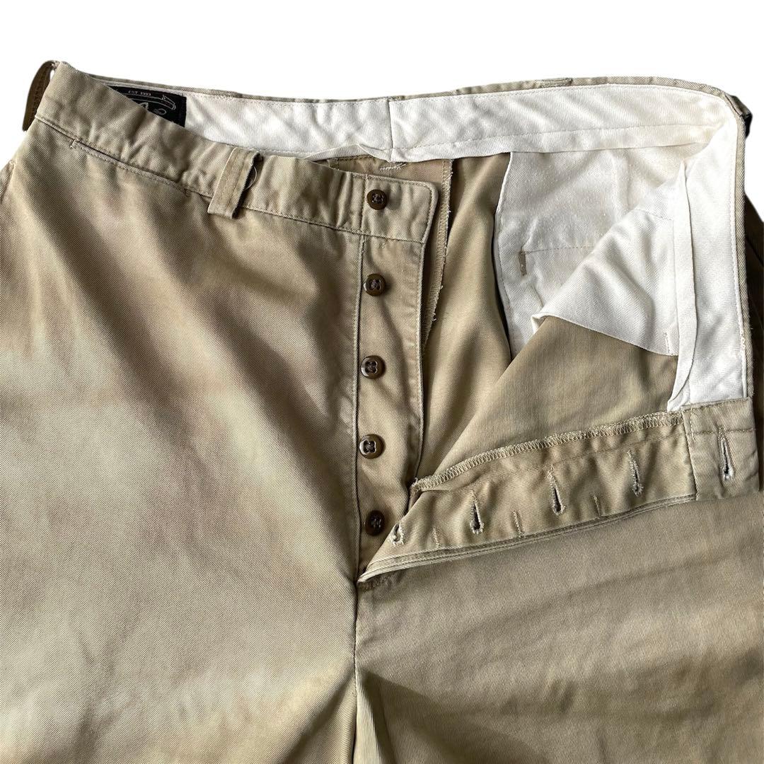 90s RRL 初期 チノパン USA製 W34 ベージュ 太め ヴィンテージ