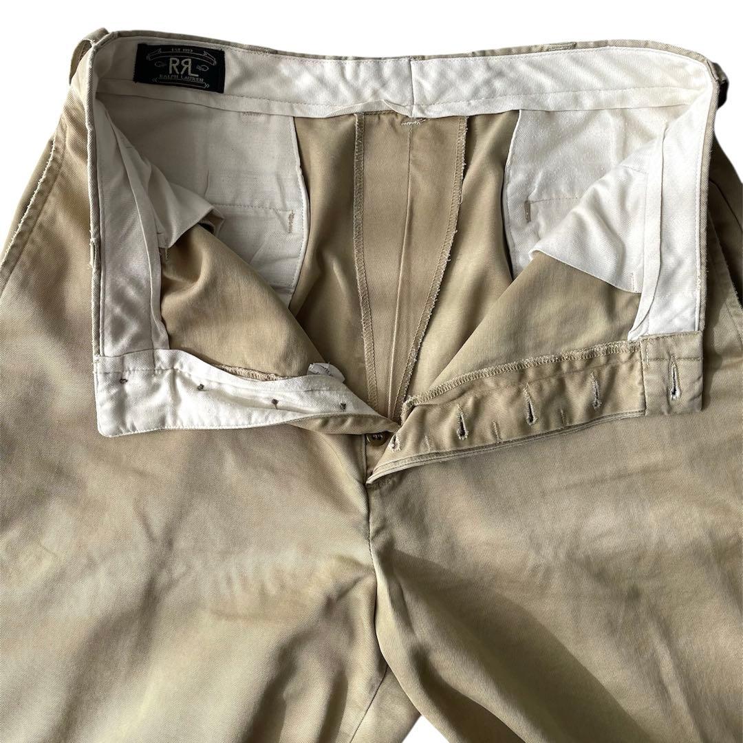 90s RRL 初期 チノパン USA製 W34 ベージュ 太め ヴィンテージ