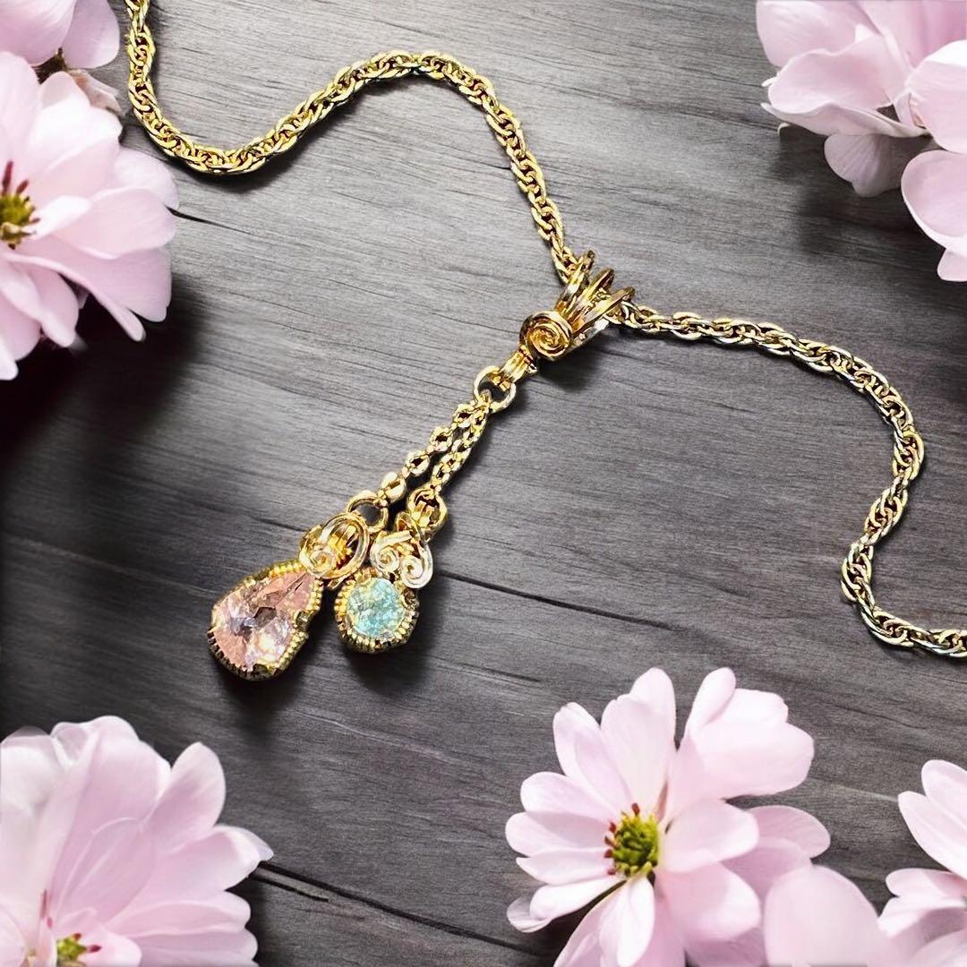 【for ☆彩テラス☆様】パライバトルマリン＆ピンクトルマリン・チェーン・丸カン