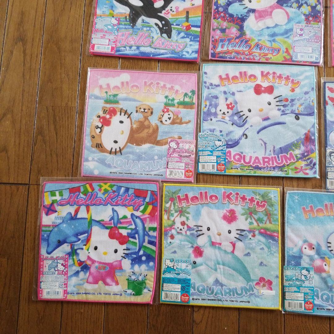 ハローキティ　水族館限定プチタオル+ジュゴン 13枚