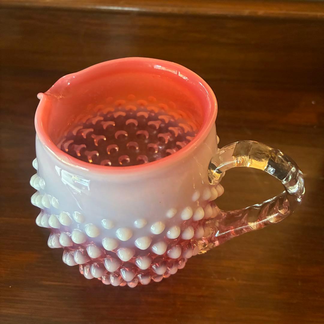 希少品！50's〜オールドフェントンFentonクランベリーオパールセント水差し