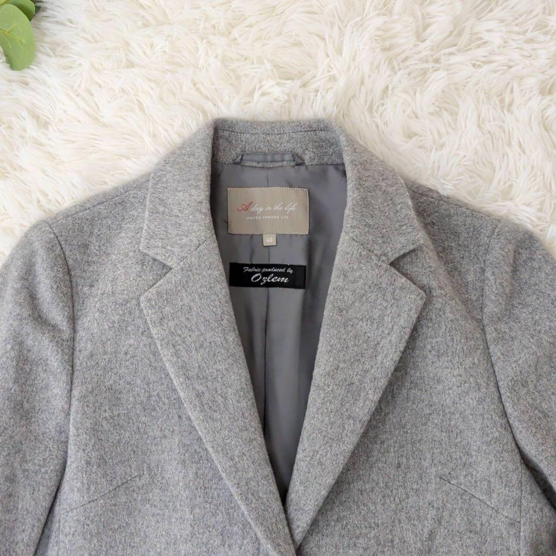 美品❗️【ユナイテッドアローズ】A day レディースチェスターコート 40