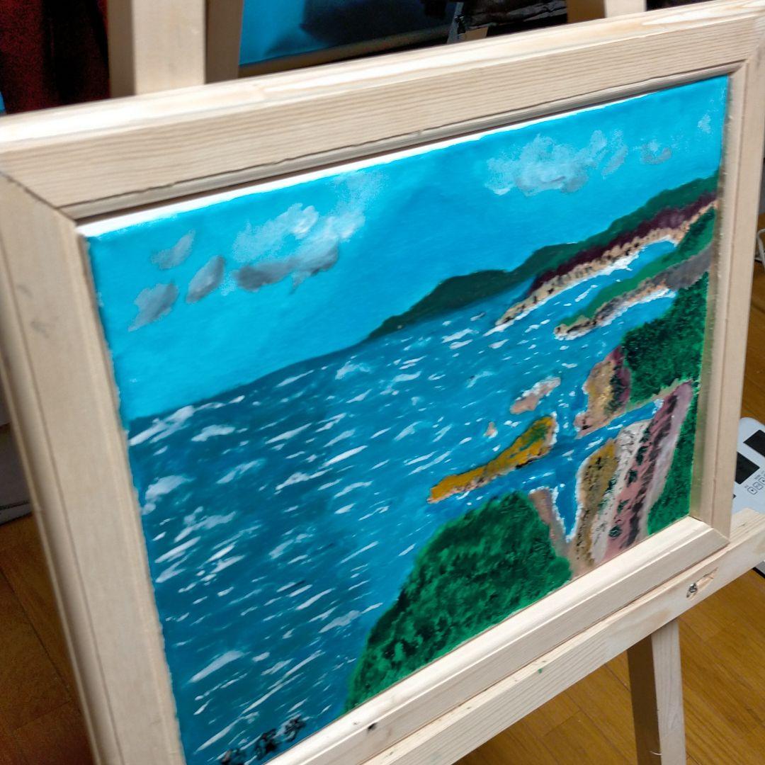 油絵（クルスの海から）