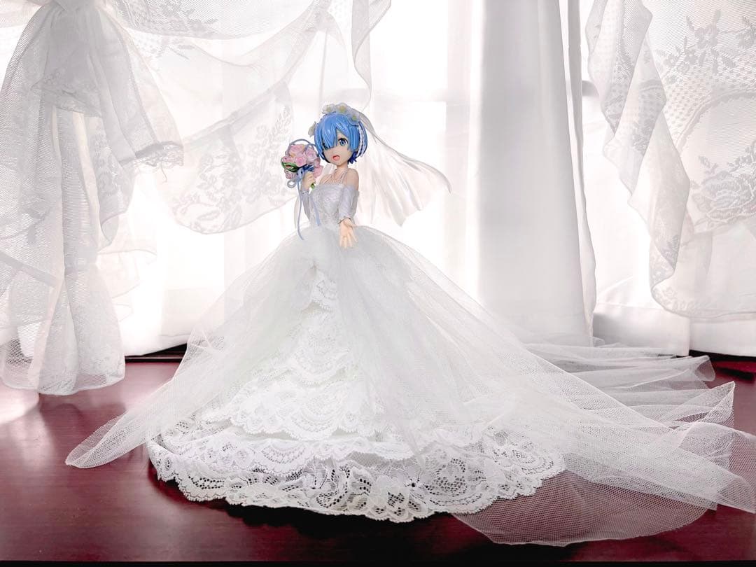 ファット 撮影のため一度のみ開封Re:ゼロ レム ウェディングドレス フィギュア