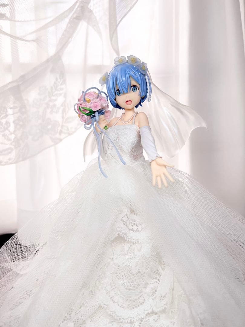 ファット 撮影のため一度のみ開封Re:ゼロ レム ウェディングドレス フィギュア