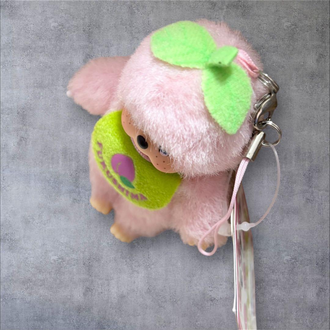 希少 モンチッチ 福島県限定桃モンチッチ マスコット ぬいぐるみ ストラップ