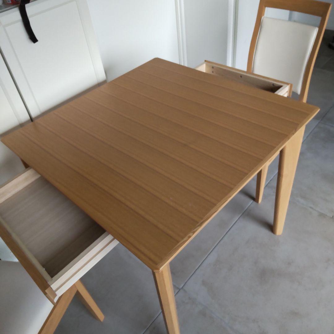 し*ち様 ダイニングテーブル3点セット(ロレイン5 LBR80/ロレイン3)