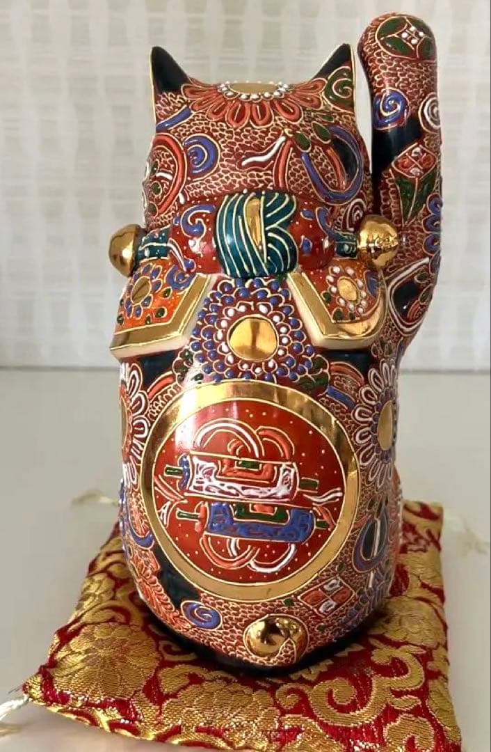 【お正月に合わせて‼️】金運/招き猫　九谷焼作家陶幸［作家物］