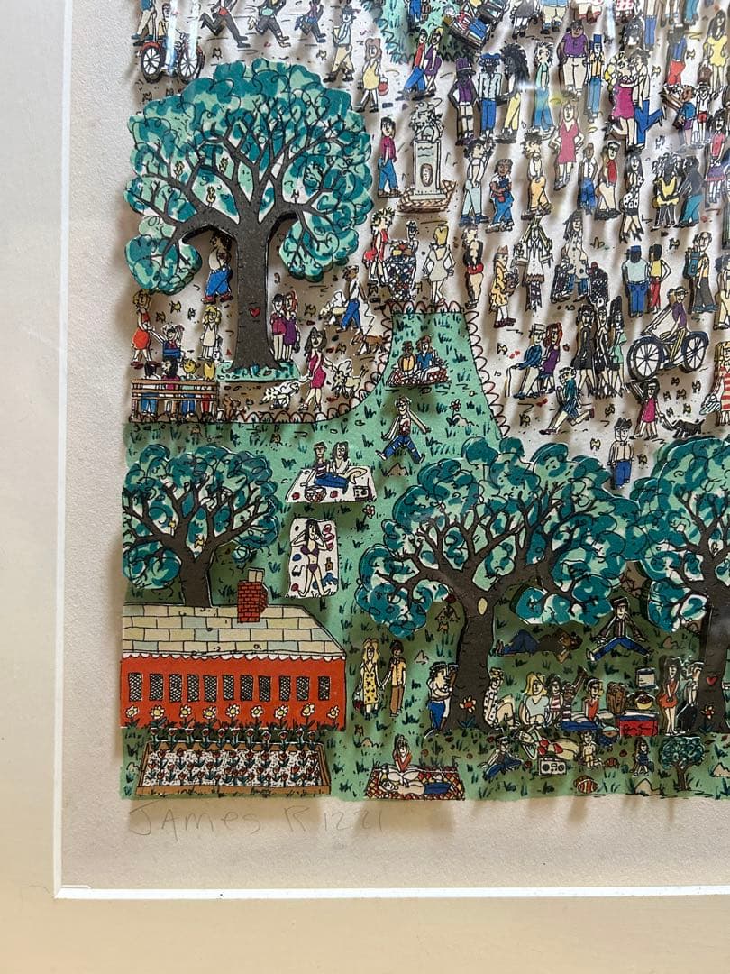 James Rizzi ジェームス•リジィ　3D シルク　アート