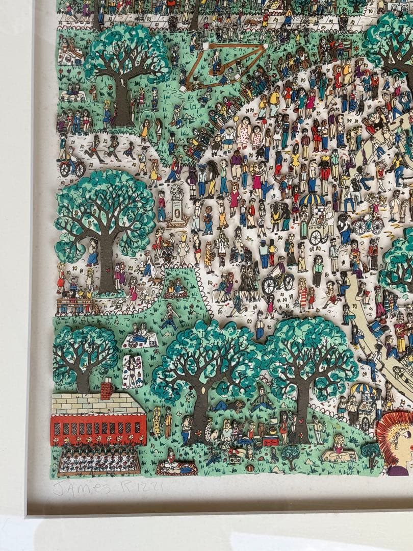 James Rizzi ジェームス•リジィ　3D シルク　アート