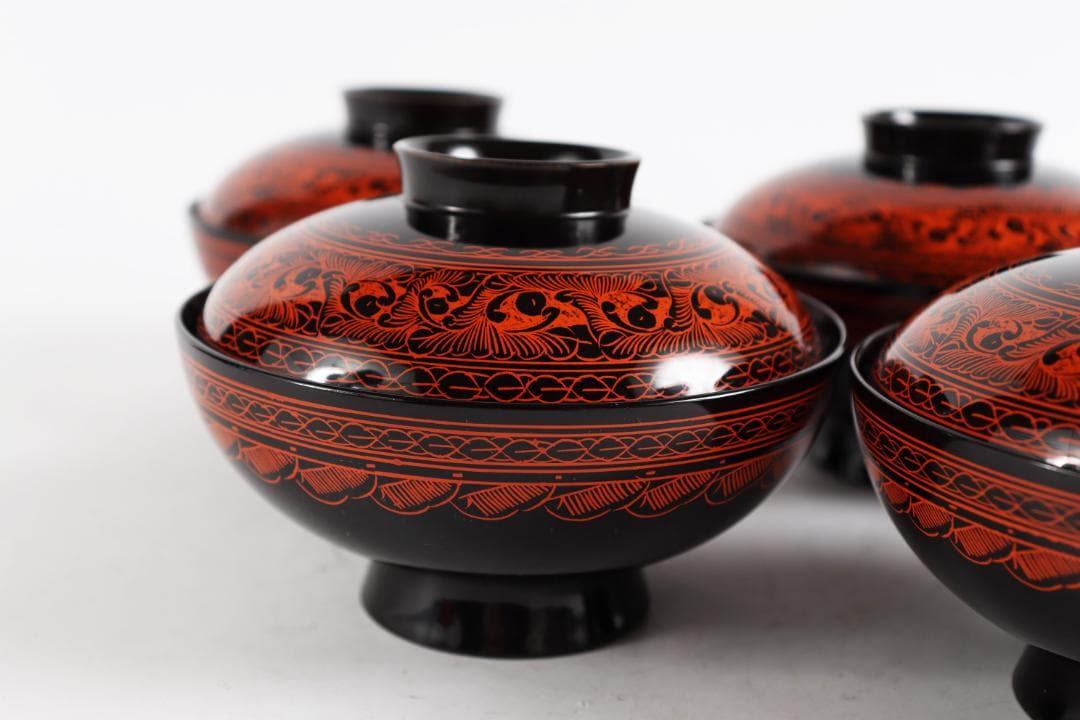 茶道具 茶懐石 蒟醤塗 吸物椀　きんま キンマ