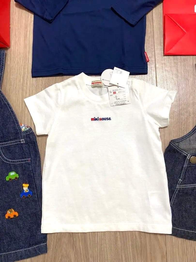 【新品未使用】mikihouseまとめセット　Tシャツ　スカート　おまけ追加