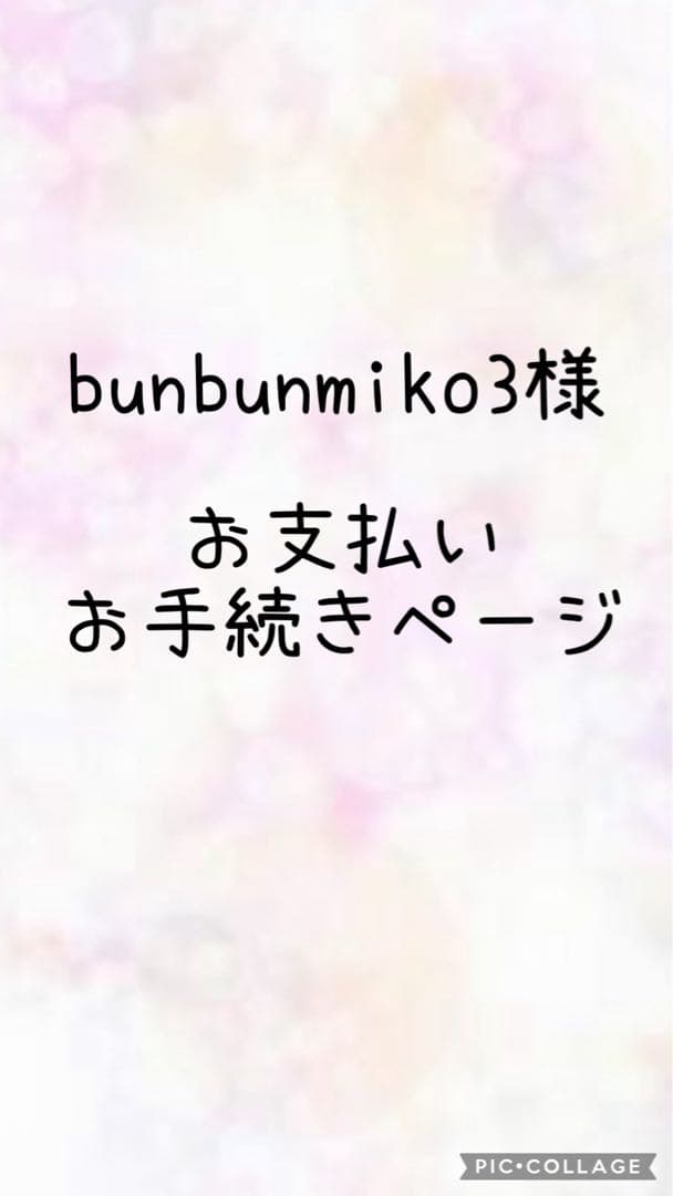 bunbunmiko3様 お手続きページ