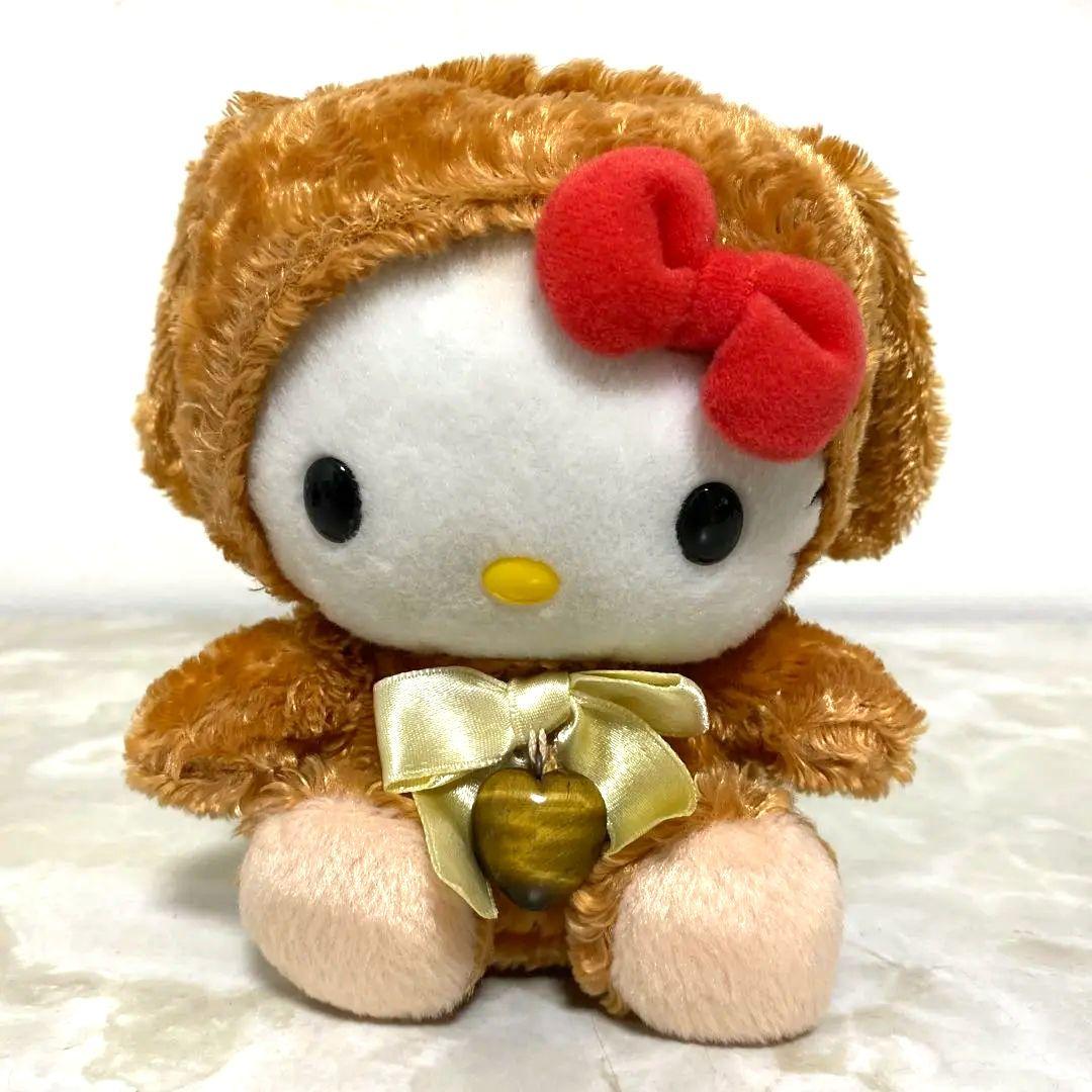 激レア！ハローキティ着ぐるみ うさぎ ぬいぐるみ もこもこ ハート型タイガーアイ