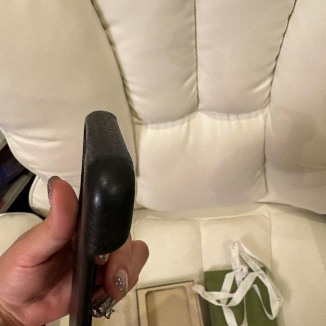 GUCCI iPhone15proケース ブラックGG柄