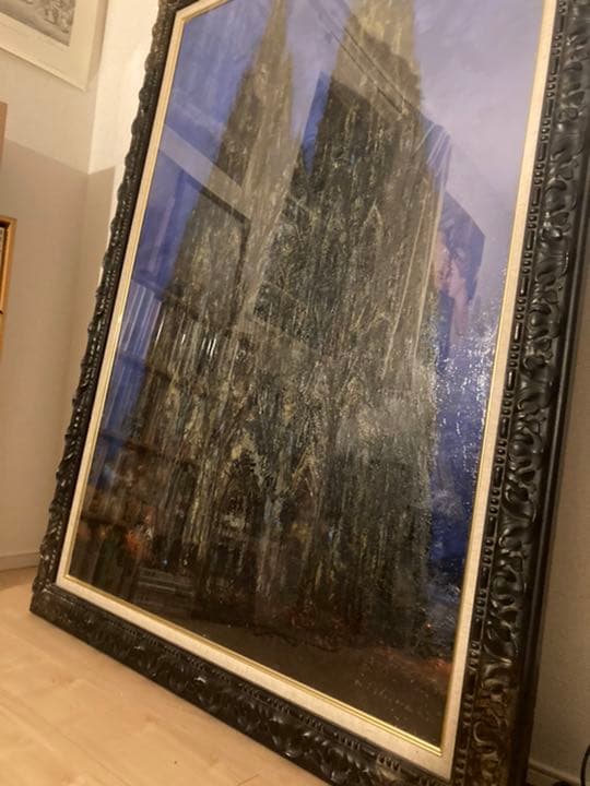 ケルン大聖堂　大型絵画　西中博