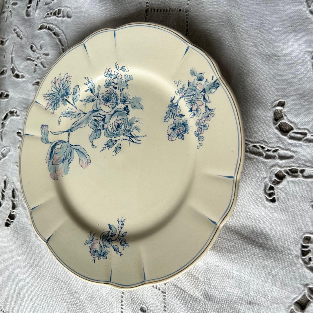 LONGCHAMPS デザート　プレート　b ボタニカル　手彩色