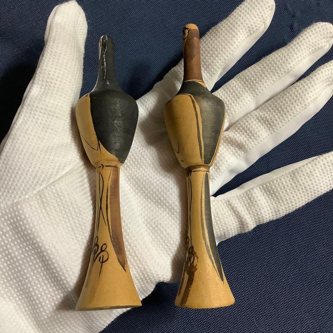 激レア こけし 修道士 修道女 根本勲 約13cm