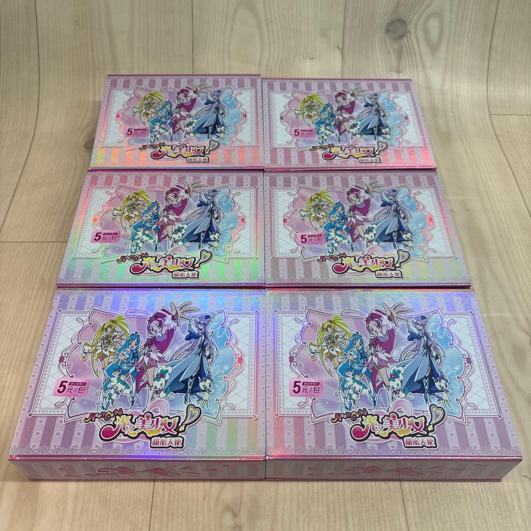 D501 【未開封】ハートキャッチ プリキュア 中国トレカ 箱付 6箱まとめ