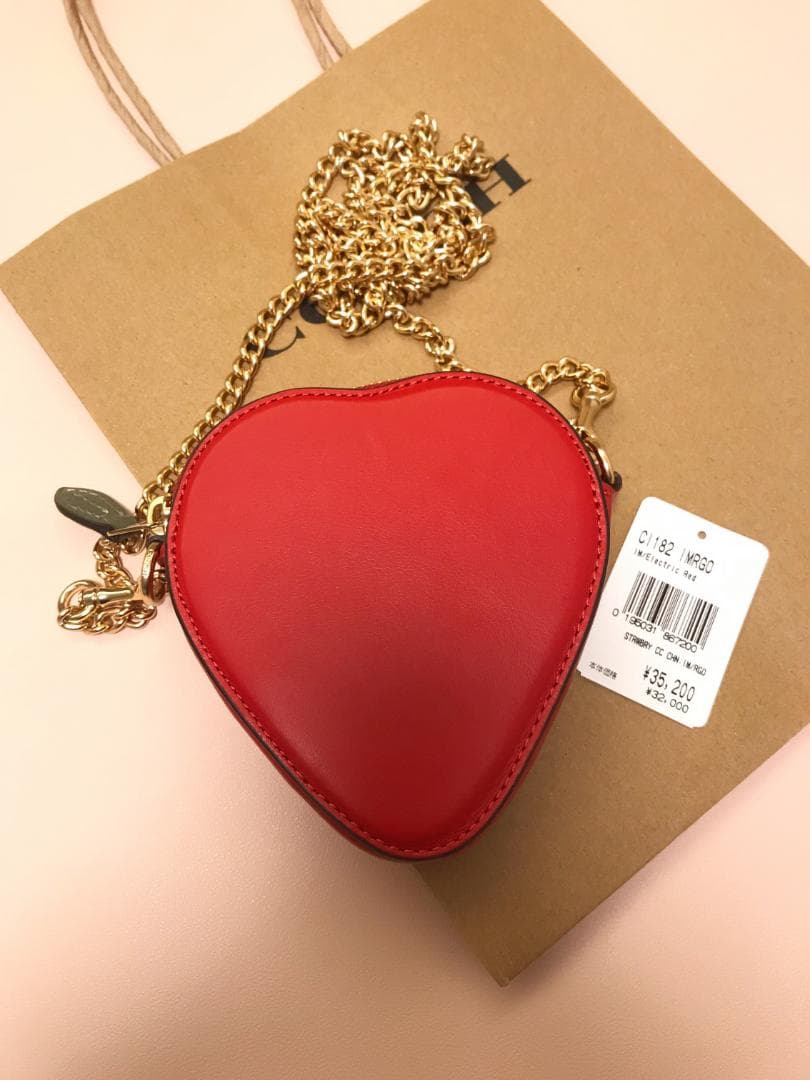 新品coach  ケース ストロベリー