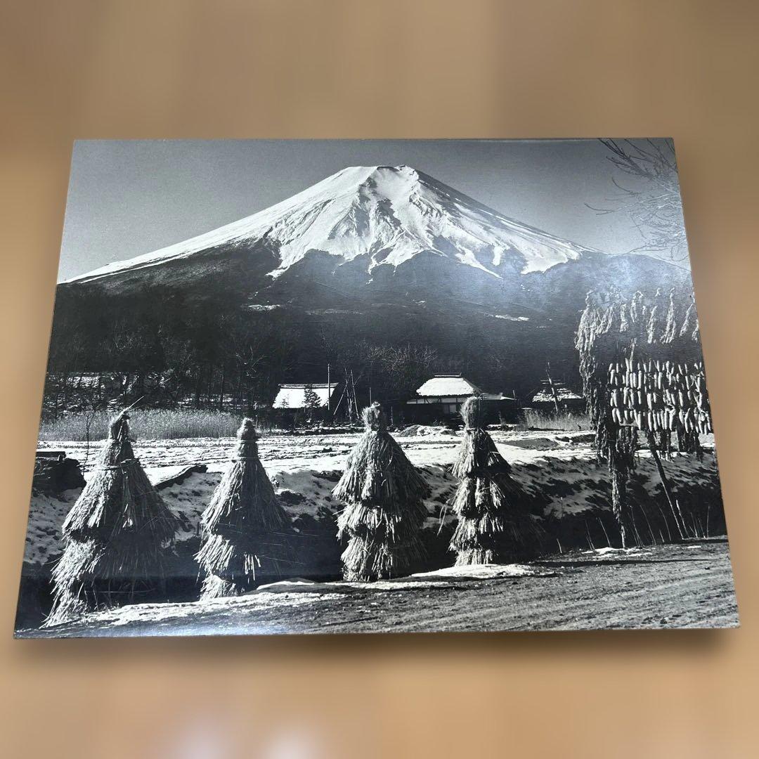 富士山パネル２点　山梨県忍野村 八ヶ岳連邦権現岳頂上