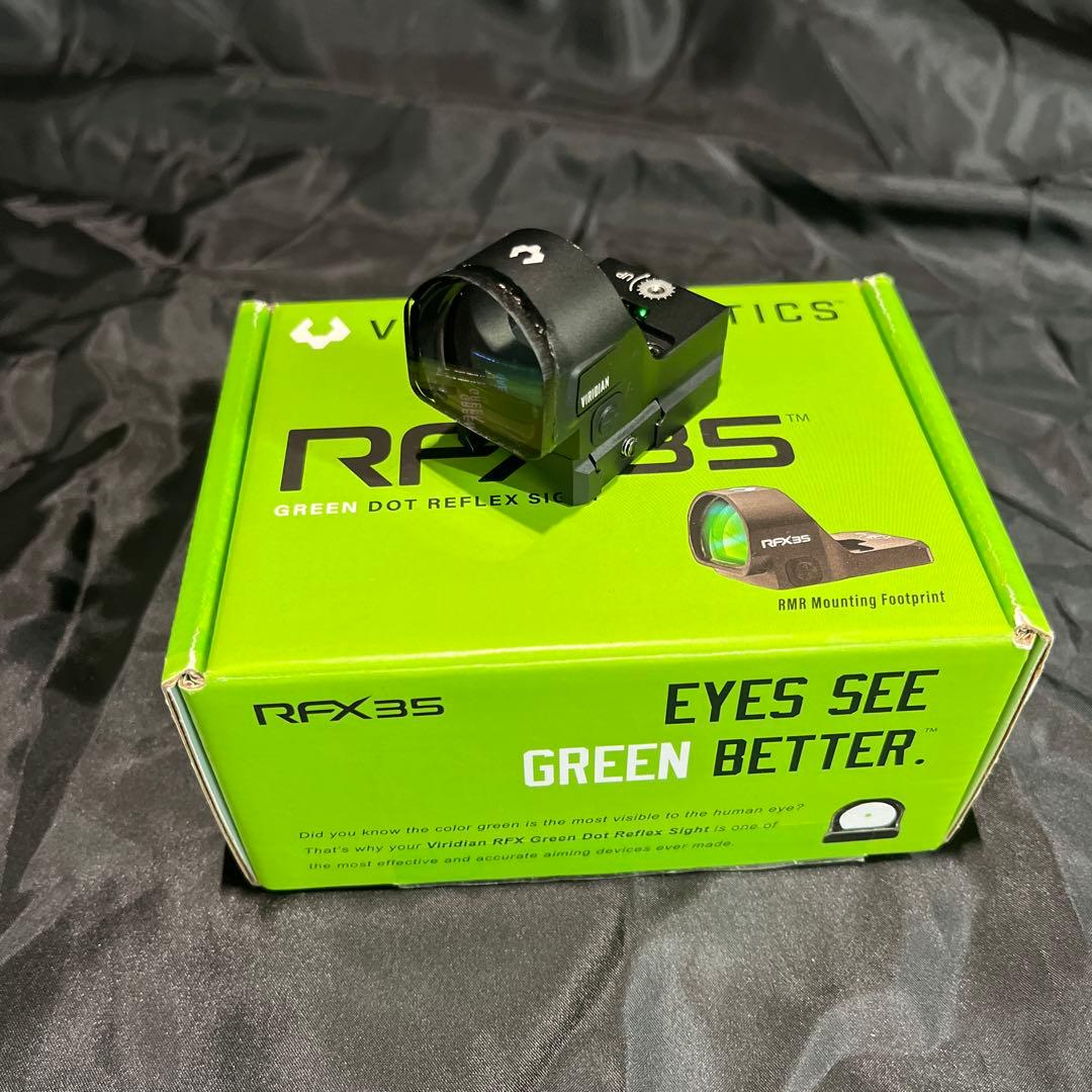 実物　ドットサイト　viridian optics RFX35 レンズガード