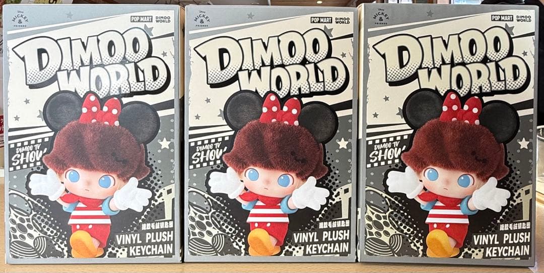 DIMOO WORLD×DISNEYシリーズ ぬいぐるみキーチェーン 3箱