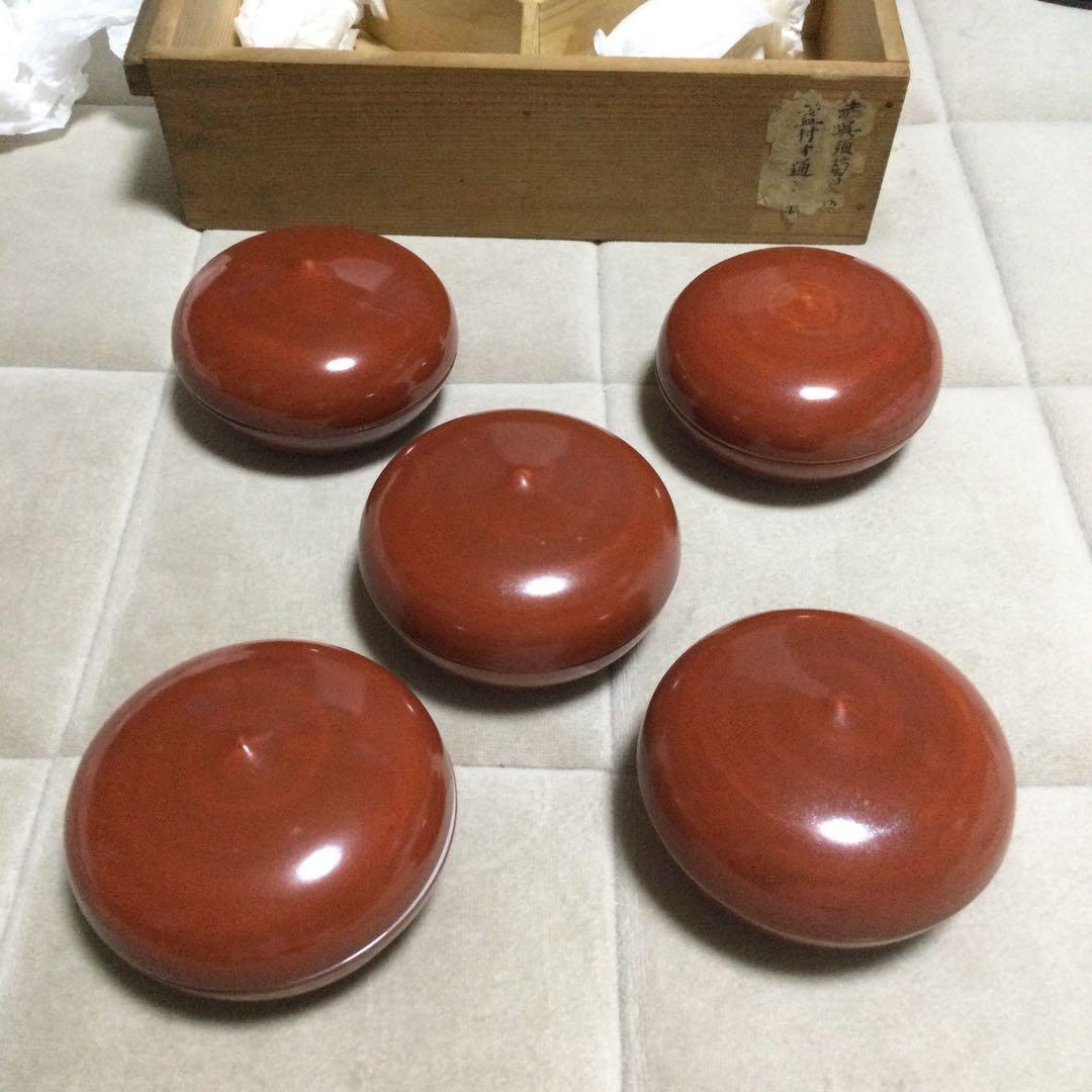 蓋付き小鉢　5個セット　川瀬竹春