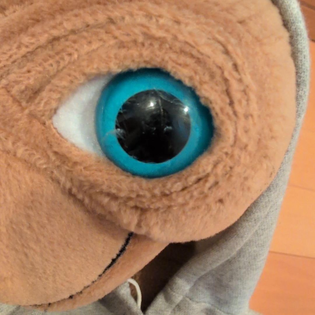[E.T.]　特大フード付きぬいぐるみ　約55cmのサイズ