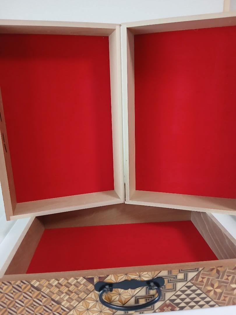 寄木細工 三段引き出し