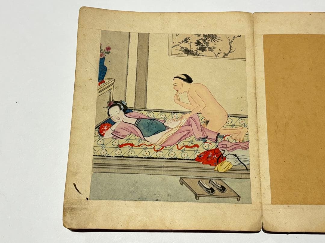 「閨房秘戯」中国春画 手書き 10図1冊|唐本 艶本 秘画