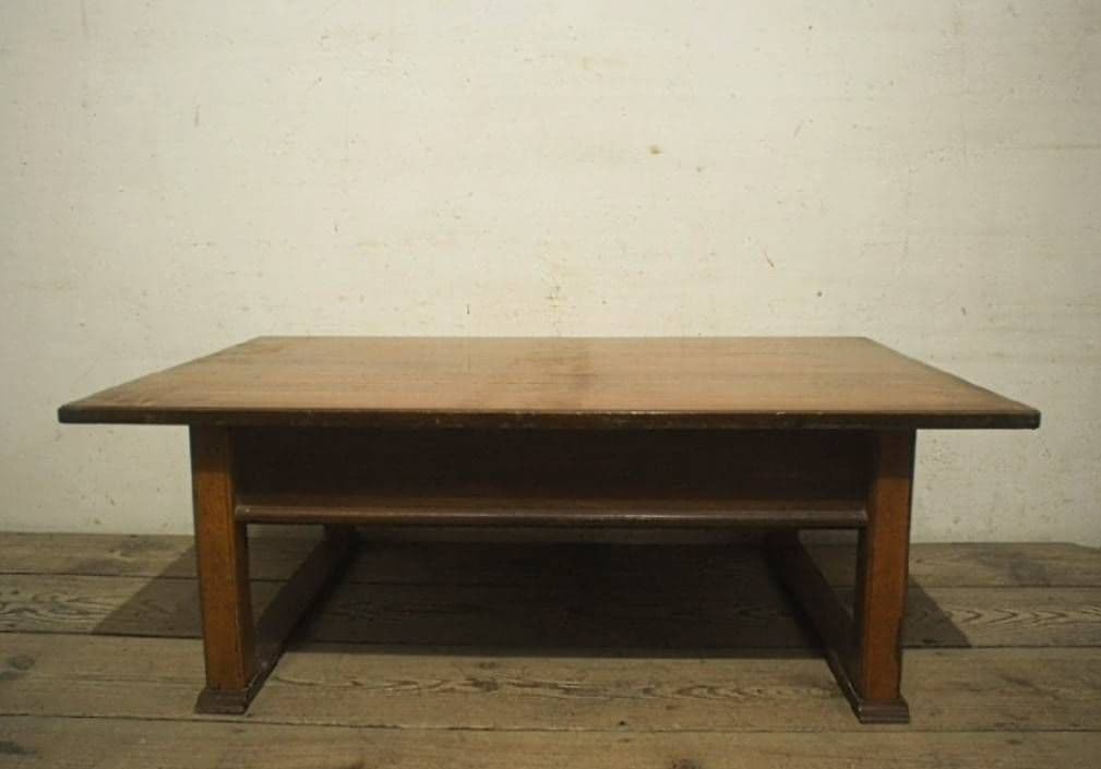 1055 ヴィンテージ　文机　ローテーブル　ちゃぶ台　陳列台　古家具　レトロ