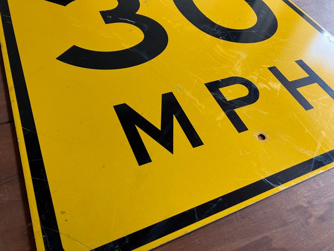 道路標識◆道路看板◆トラフィックサイン◆ロードサイン◆ストリート◆30MPH