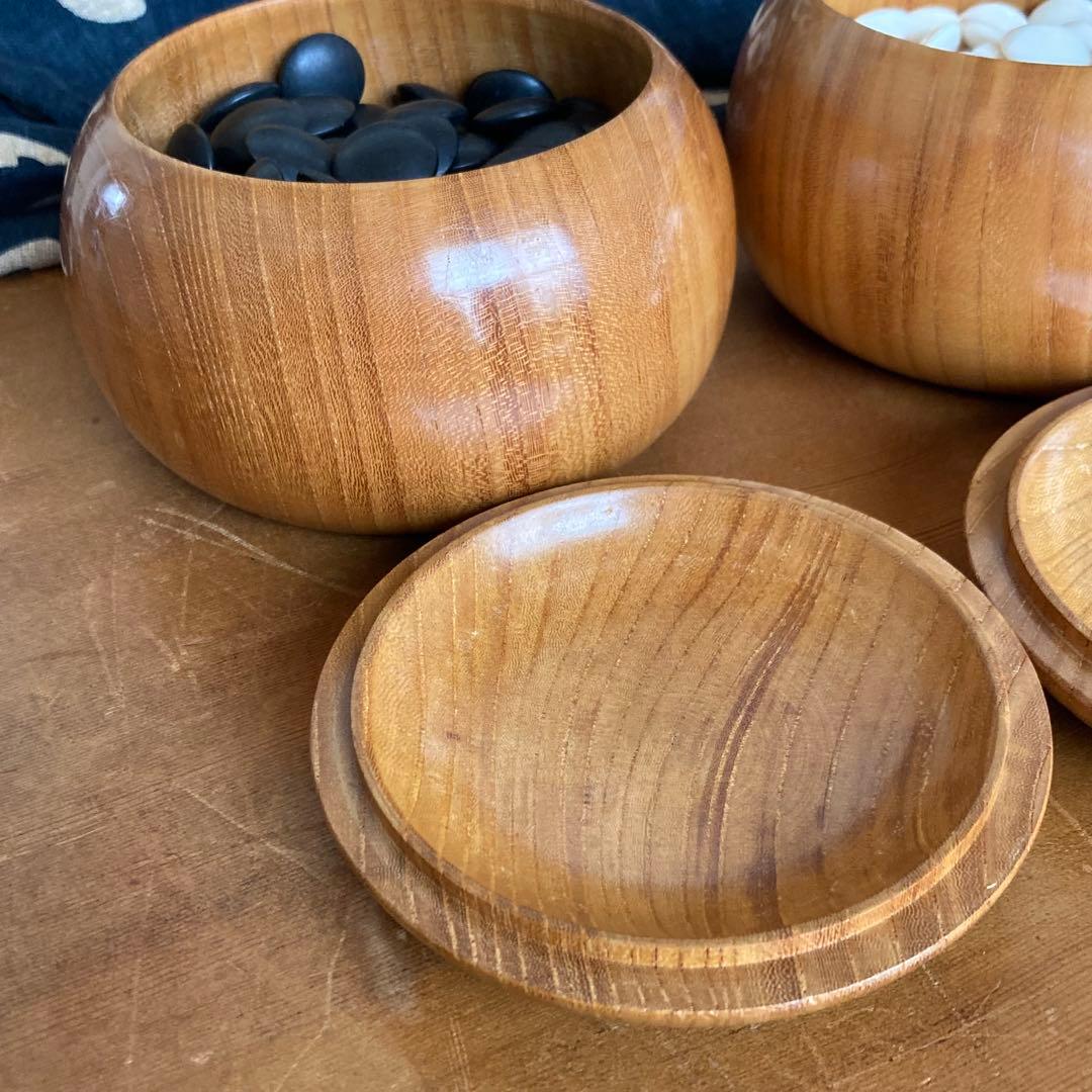 碁石、碁笥、碁笥箱のセット