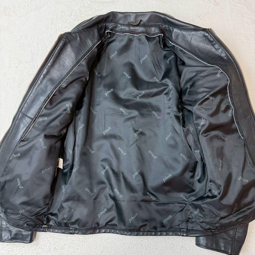 size40 schott AT101 ライダースジャケット 2way ライナー