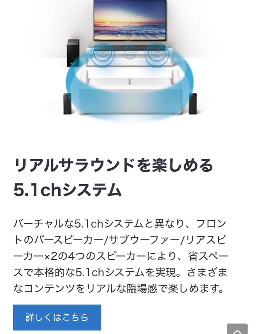 スピーカー・ウーファー SONY Activesurroundspeaker SA-RT5