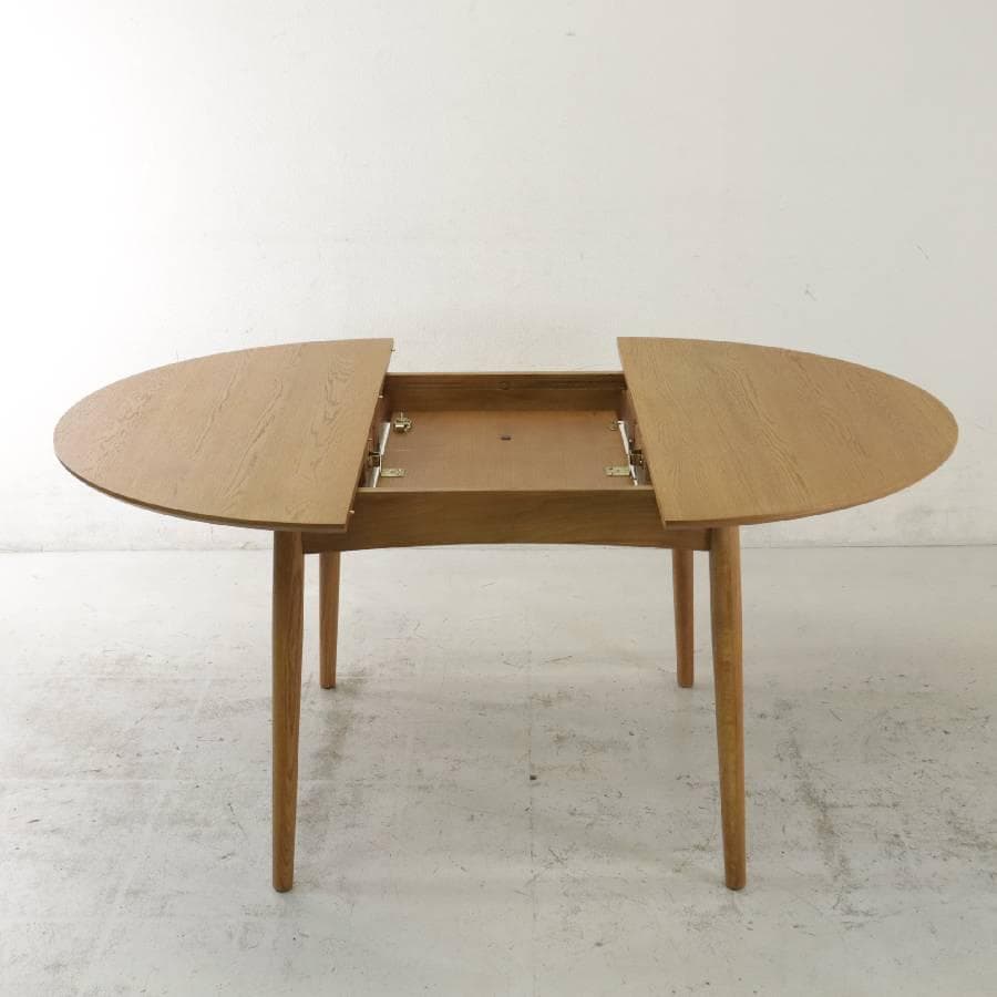 値下 展示美品 24年ウニコ ブレナ エクステンションテーブル Φ1100 伸縮