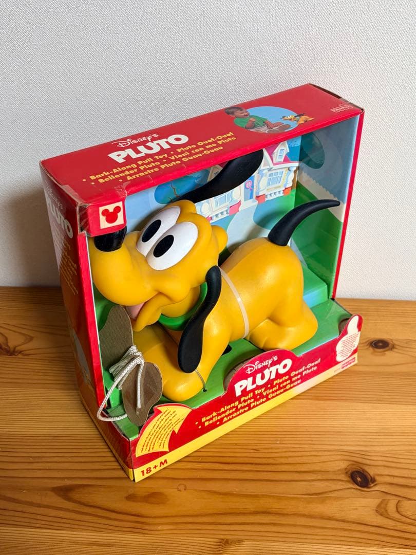 【稀少・ヴィンテージ】お散歩プルトイ Disney プルート 引き車 ヨーロッパ