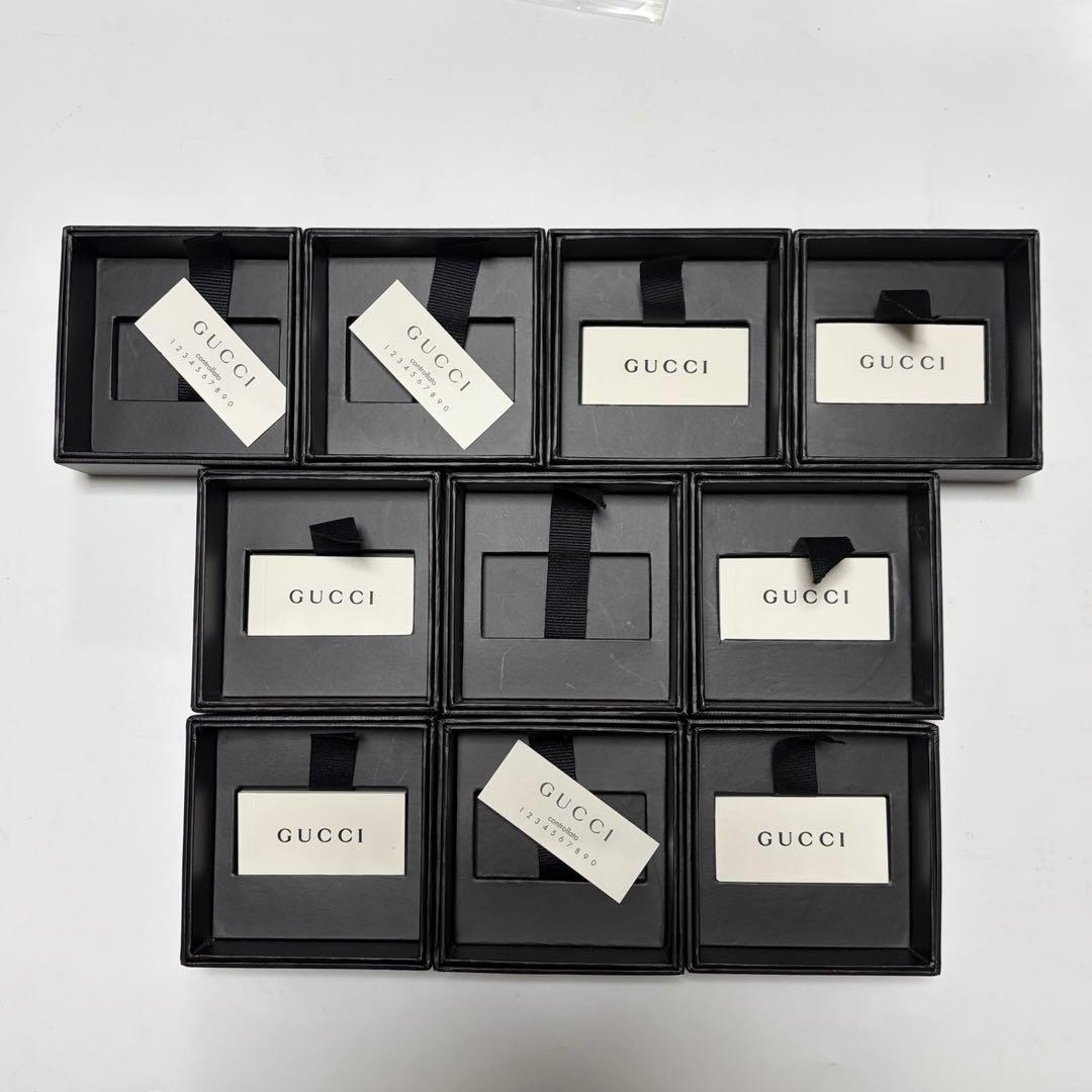 美品　グッチ　保存袋　空箱　10個セット　アクセサリー入れ 白