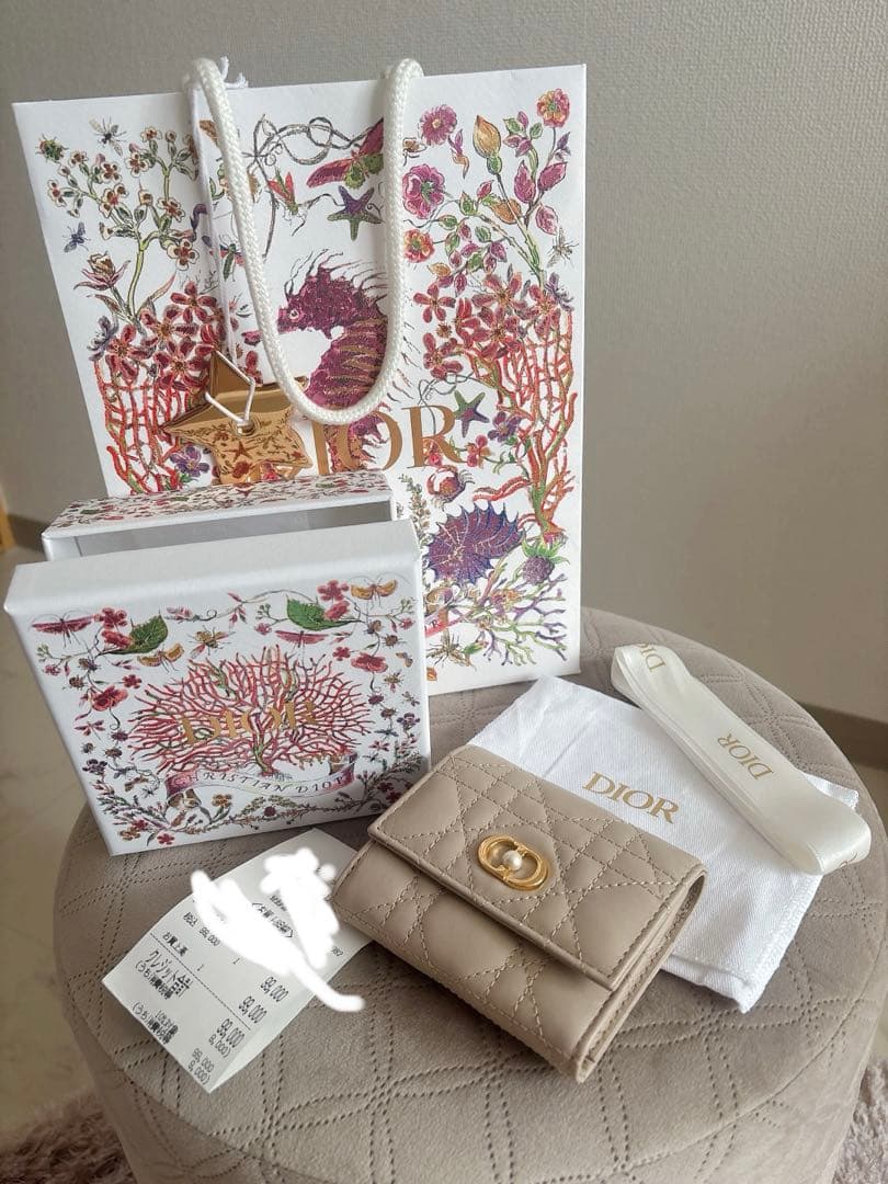 よーこ♡Dior Jolie Hibiscus 三つ折り財布
